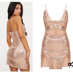 Rose Gold Sequin Cocktail dress
